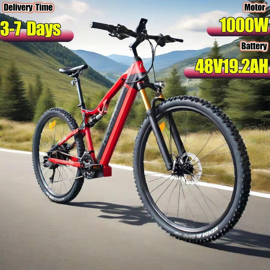EBike Cool model TX19 1000W Motor 48V19.2AH Battery Dual Hydraulic Braking E bike 29-Inch Tires 27-Speed Off-Road Electric Bicycle