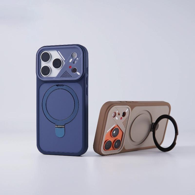 Матовый ударопрочный чехол-подставка для iPhone 17 16 1 14 Plus 13 12 Pro Max 11 17Air Защита Armor Магнитная крышка