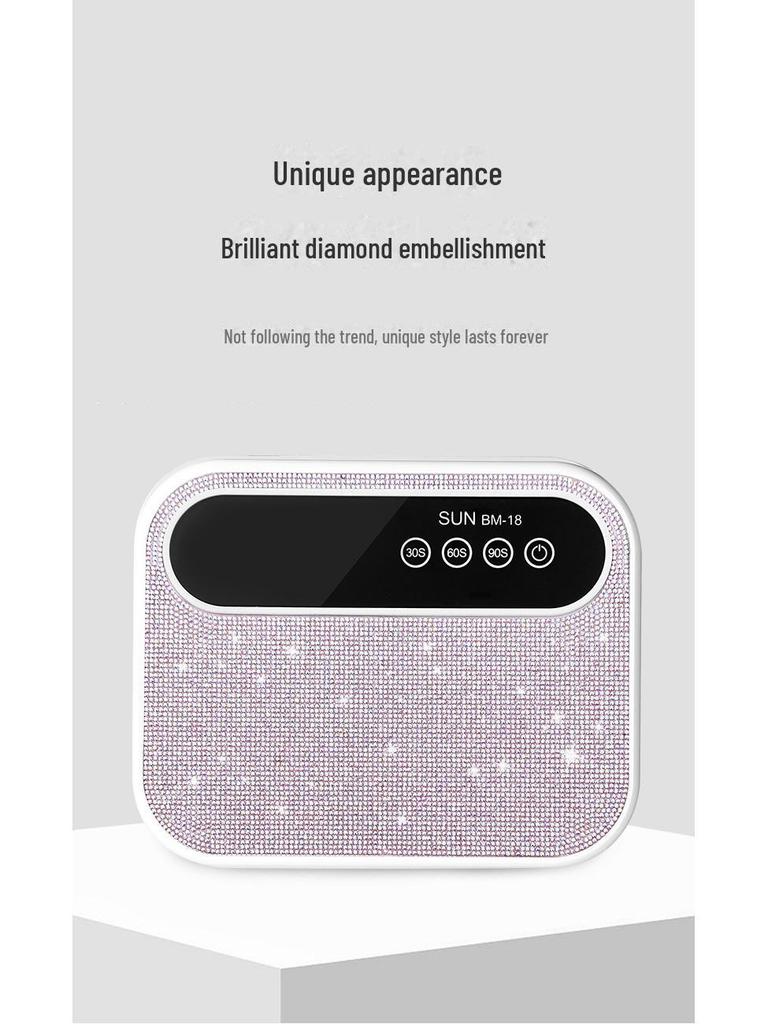 Перезаряжаемая беспроводная УФ-лампа для ногтей для быстрой сушки и полимеризации