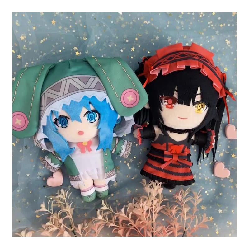 Cute Cartoon Style Kurumi Tokisaki And Fourteenth Plush Toy Doll Crystal Ultra Soft Stuffed Toy
