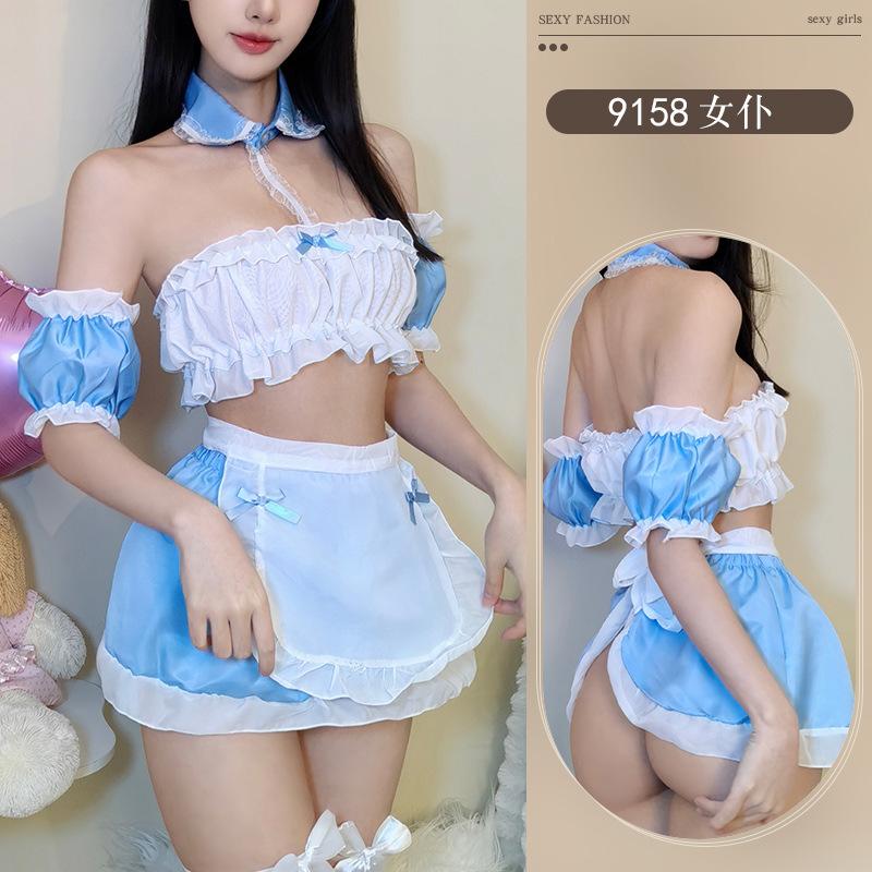 Sex Underwear Sweetheart Maid Uniform Set Pure Desire Maid Set Cute Maid Split Set Seduction
