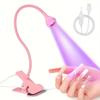 Nail Led Lights Dryer UV Lamp Double Head Ultraviolet Clip-OUltraviolet Nail Lampn Desk Flexible Mini USB Gel Curing Manicure Pedicure Salon Tools