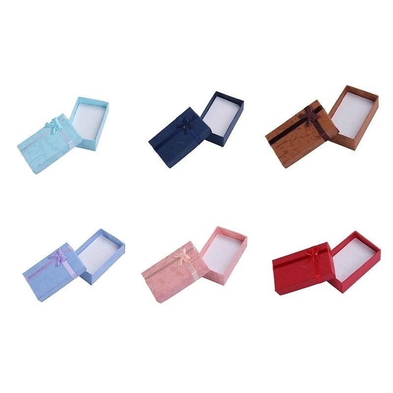 2 Pcs High Quality Necklace Bracelet Ring Set Small Jewellery Gift Boxes Bag Jewelry Packaging Box Earring Organizer