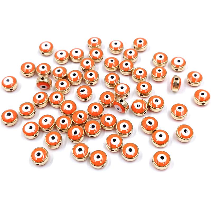 Ханмейд Резин Золотое Дно Изготовление Ювелирных Изделий Серьга Для Ожерелья Браслета Мода Масло Кошачий Глаз Свободные Бусины 10шт