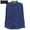 RRL Men's Striped Wabash Shirt, Indigo, Size M Tops M IndigoUsed