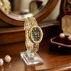 Gold Tassel Chains Watch Fashion Accessory Oval Quartz Watch Quartz Wristwatch  Casual Occasion