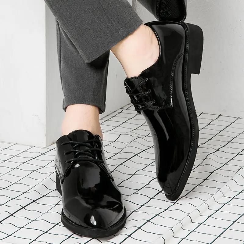 Autumn Winter Social Shoe for Men 2024 Trend New Dress Shoes Man Elegant and Classic Cheap Liquidation Luxury Designer Italian