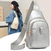 Soft Leather Chest Bag Women's Shoulder Bag Vintage Crossbody Bag