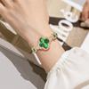 Часы-браслет с подвесками Clover для женщин, элегантные кварцевые наручные часы с драгоценными камнями, модный уникальный дизайн