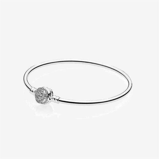 Classic Brilliant Heart and Snake Bracelet Women Bracelet DIY Jewelry Holiday Gift Jewelry