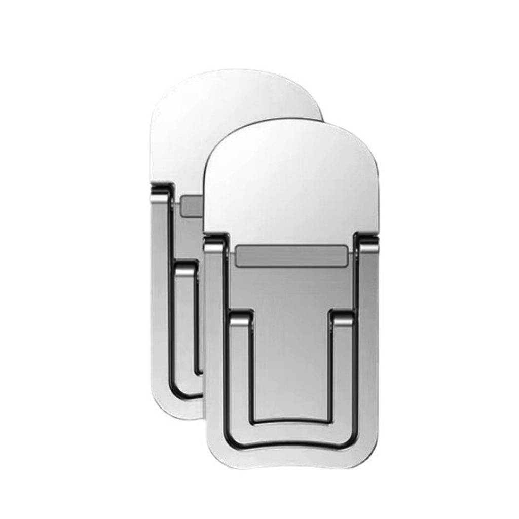 Невидимая подставка для ноутбука с двумя слотами, регулируемой высотой и углом наклона для комфортного просмотра. Подходит для ноутбуков разных размеров.