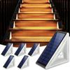 CHAMCHOI Solar Lights, Outdoor Waterproof Stair Lights [Set of 6, 12-Hour Run Time, IP67 Waterproof], Solar-Powered Garden Lights, High Brightness,