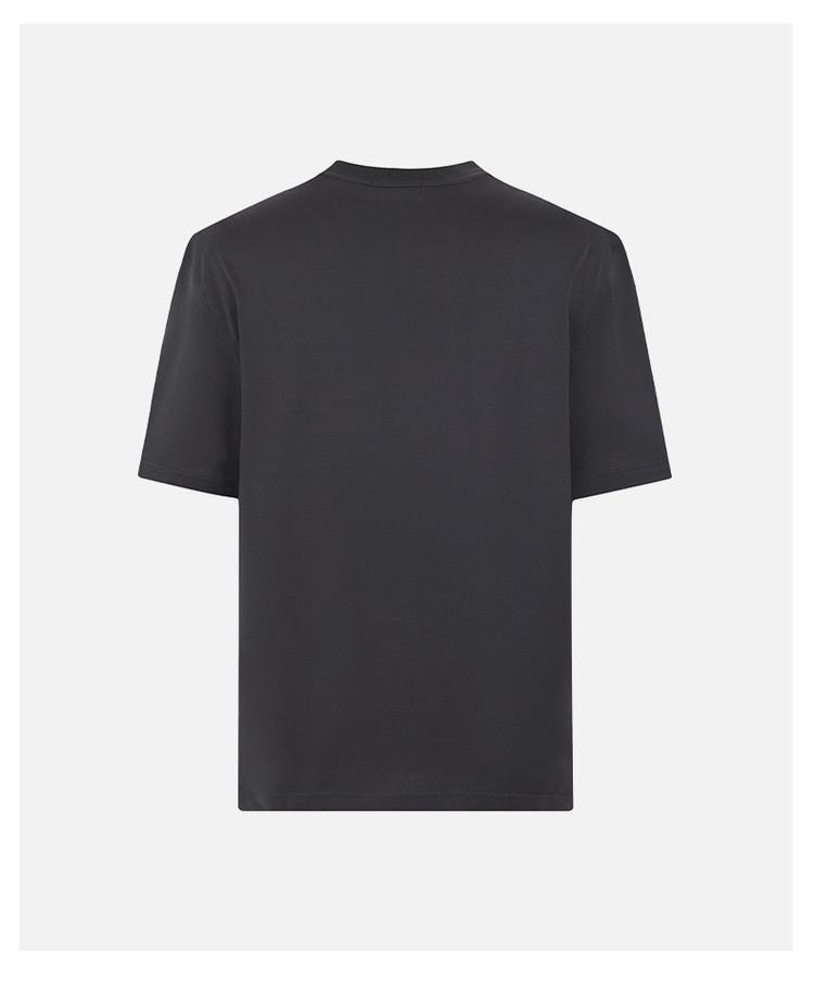 [Personalized Logo Classic Versatile] Spring and Summer Solid Color Comfortable Simple Daily Men's Round Neck Short sleeved T-shirt