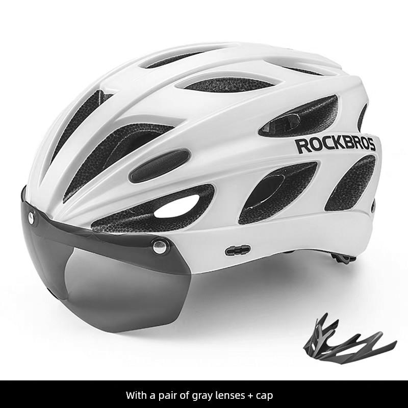 Rockbros Bicycle Helmet Restraint Goggles Integrated Cycling Helmet Men and Women Mountain Highway Vehicle Helmet