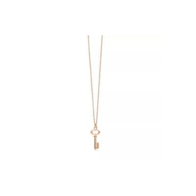 И Ко. Коллекция Tiffany Keys Овальный ключ Ожерелье из розового золота 18 карат Женское ожерелье 60011534