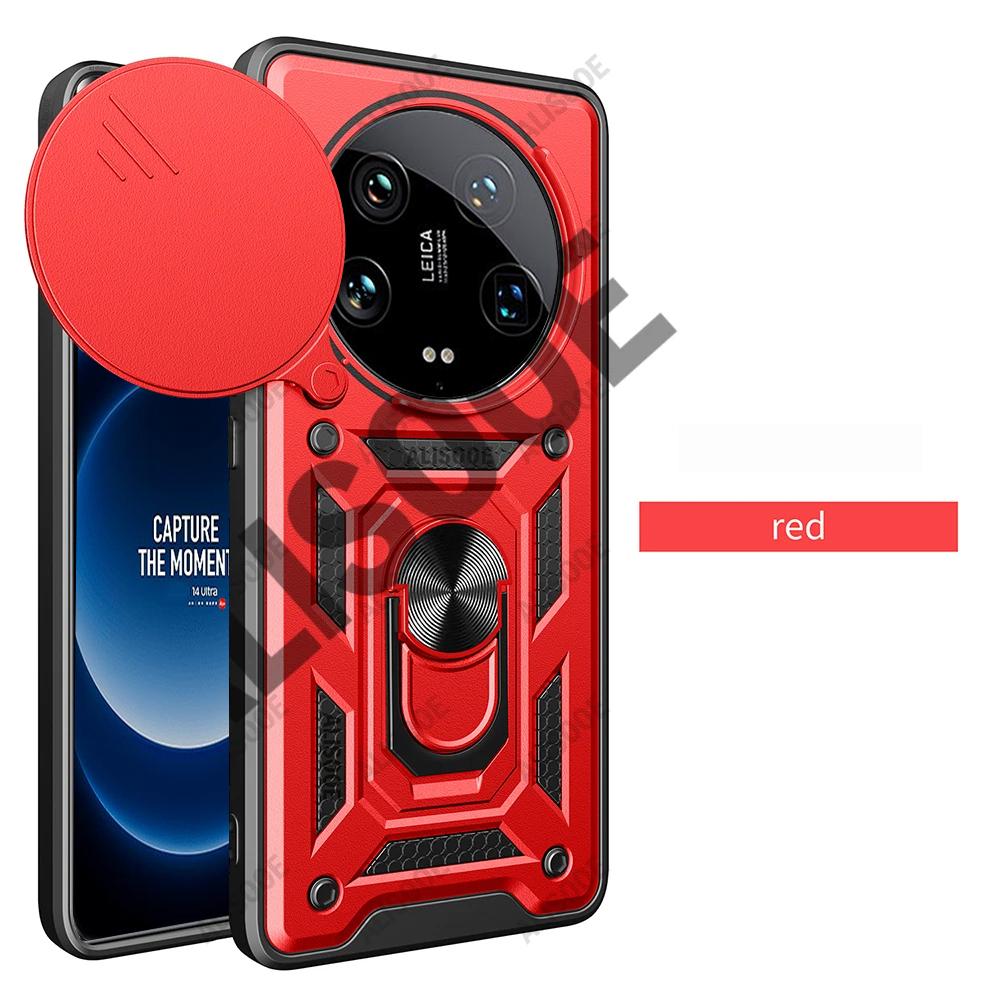 Чехол Armor Funda для Xiaomi 14 Ultra, защитное кольцо для объектива камеры, чехол-подставка для Xiaomi 14 Ultra Capa