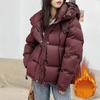 New Small Hooded Bread Clothes Popular Thickened Short Padded Jacket Women