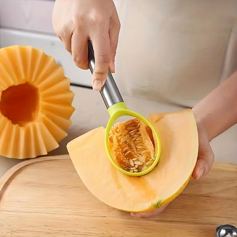 1 набор/3 шт. Нержавеющая сталь Шарообразная ложка для фруктов Кухонные инструменты Нож для вырезания фруктов Ложка для мяса Бытовые инструменты для фруктов Шарообразная ложка