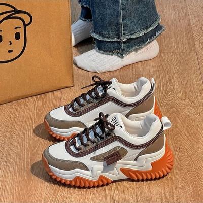 Поддержка 20252025 осень новые дышащие кроссовки на толстой подошве папины кроссовки повседневная спортивная обувь взрыв