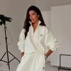 Womens Streetwear Hoodie Jogger Pants Set - 3D Digital Print Cotton Blend Long Sleeve Casual Outfit All