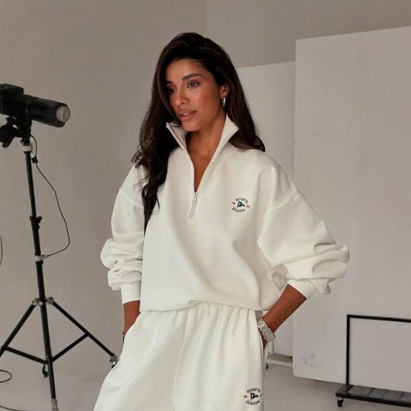Womens Streetwear Hoodie Jogger Pants Set - 3D Digital Print Cotton Blend Long Sleeve Casual Outfit All