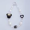 PICOCICI Cartoon Mouse Head Heart Decor Phone Anti-drop Lanyard Beaded Bracelet