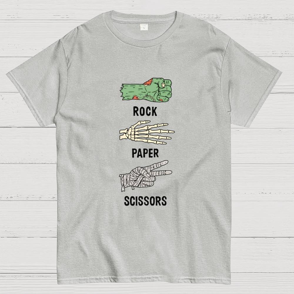 Rock Paper Scissors – Halloween Cotton Summer Casual Cool Loose T-Shirt