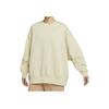 Nike Logo Printed Fleece Crewneck Long Sleeve Sweatshirt Women Sweatshirt Off-White DV7088-206