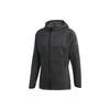 Solid Color Knitted Casual Hooded Jacket Men Jackets Black DM4386