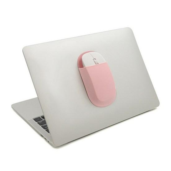 Тонкий держатель для мыши, защитный чехол для мыши для ноутбука, нескользящий самоклеящийся дизайн, универсальный, простой в установке, портативный чехол для хранения мыши