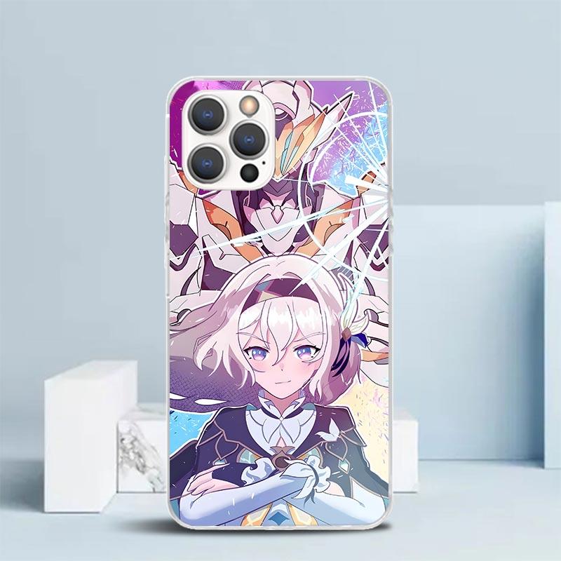 Чехол-книжка Honkai Star Rail Firefly для iPhone 16 17 Air 15 14 Pro Max 16E Чехол для телефона 13 Mini 12 11 7 SE 8 С рисунком Подходящий Cas