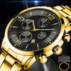 Men's Fashion Sports Watches Luxury Classic Business Stainless Steel Wrist Watch For Boyfriends Male Casual Leather Watch