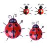 Decor Metal Insect Garden Iron Wall Decor Crafts Pendant Ornament Set Of 4