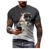 3D Casual Dog Print T Shirt Men Women Summer Animal Tee Man O Neck Short Sleeve Loose Tops Breathable Couples T Shirts