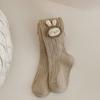 Детские хлопковые носки для девочек, весенние и осенние детские нижние брюки, колготки с кроликом, детские нижние носки на улице