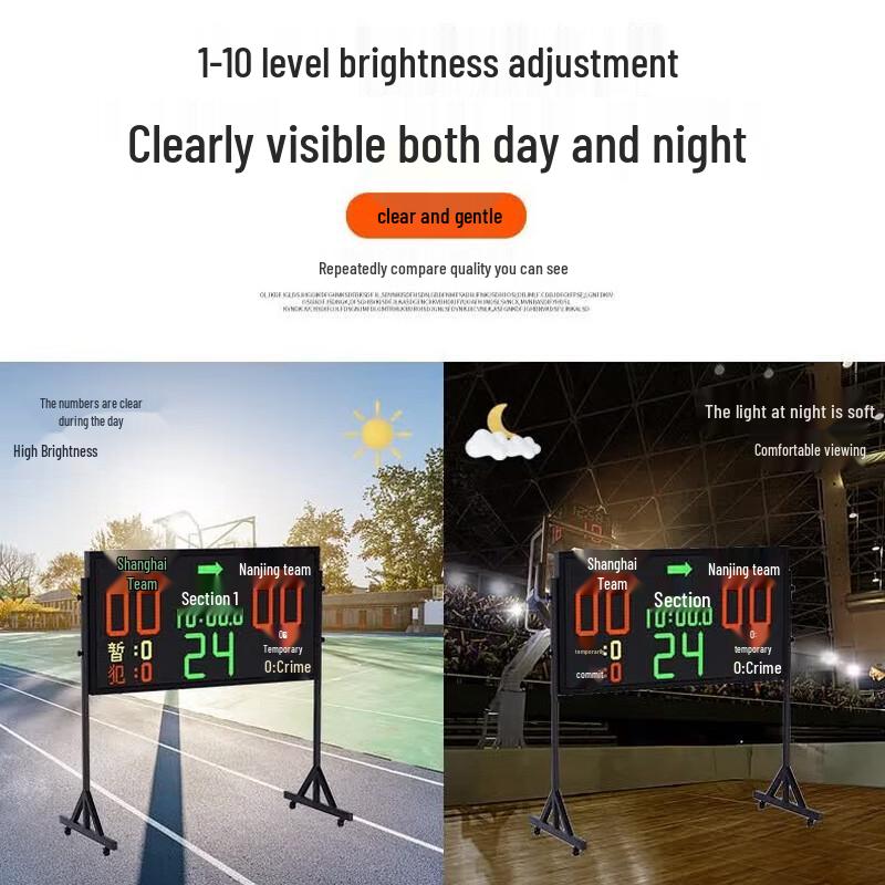 Jinling Shiyin LQ60 Electronic Basketball Scoreboard with Wireless 24-Second Shot Clock