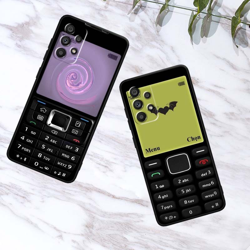 Роскошный чехол с винтажным узором для телефона Для Samsung A41 A35 A34 A33 A32 A25 A24 A23 A21s A06 A05 A04 A03 Note 10 20 Ultra 5G Черный