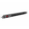 Rack PDU Lanberg - PDU-08I-0200-C20-Bk - 1U 16A 8X IEC C13