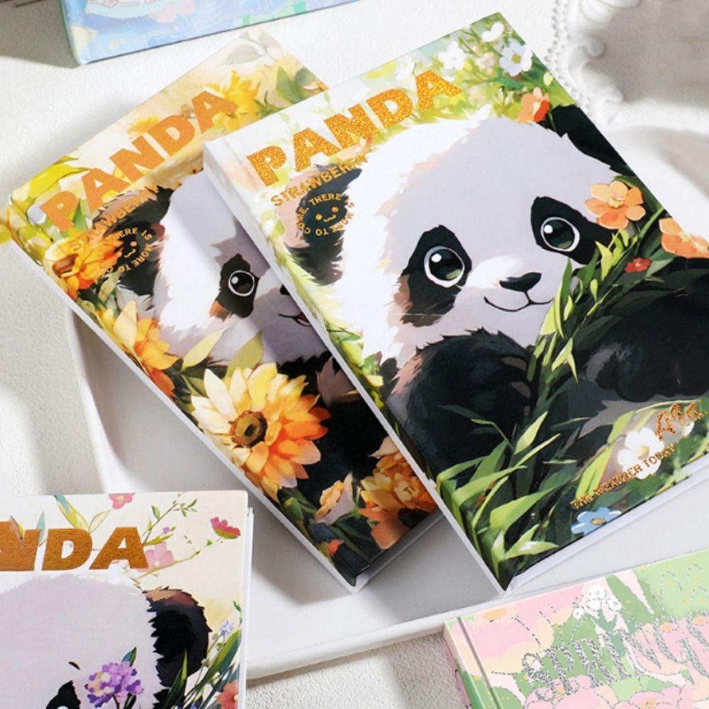 Full Color Page Panda Art Notepad Cartoon Journal Notebook Panda Diary Notebook For Student