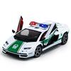 Lamborghini Countach LPI800 Diecast 1/24 Alloy Model Car Miniature Dubai Police Supercar Collectible Boys Gift Metal Vehicle Christmas Toys