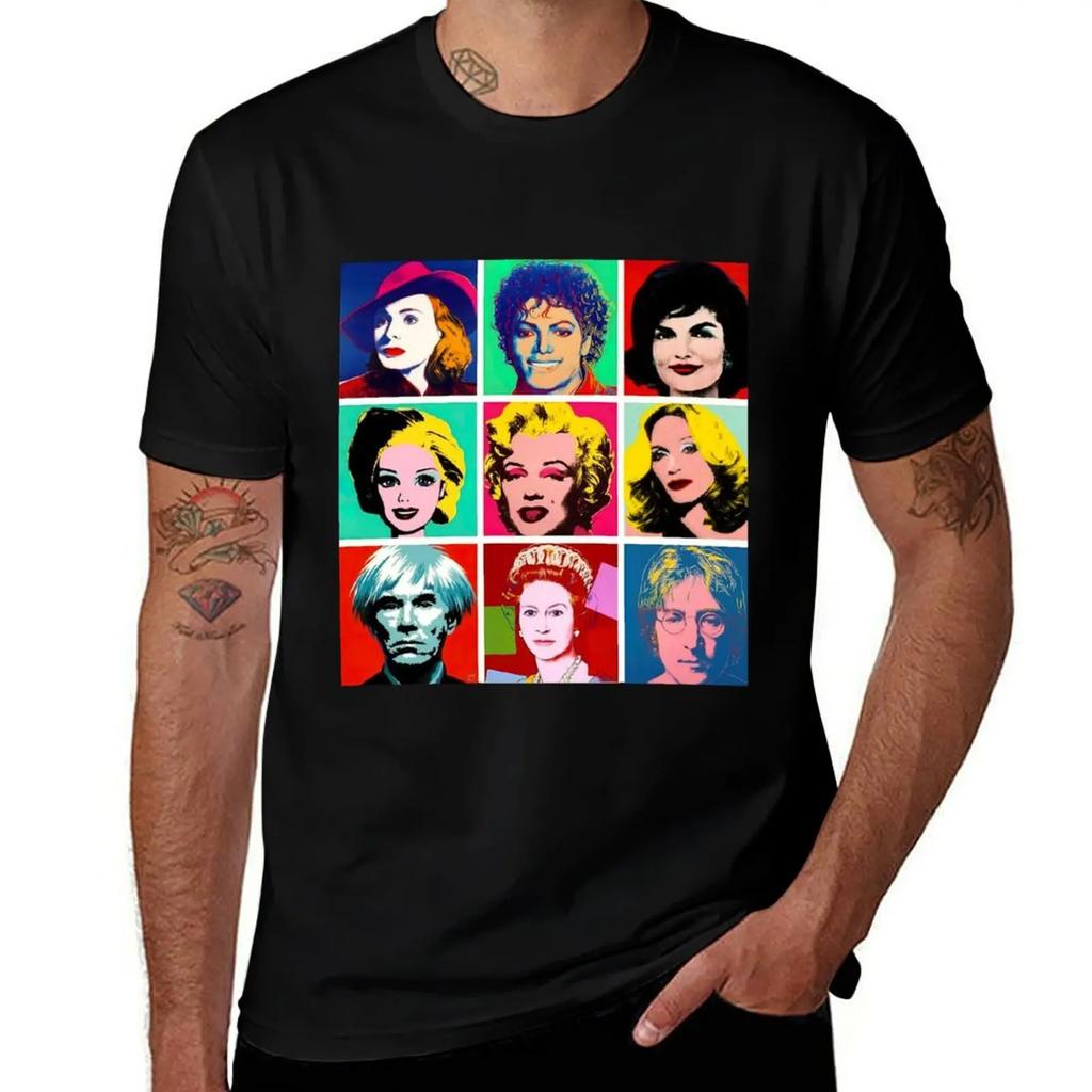 andy warhol pop art, andy warhol vintage, andy warhol artist T-Shirt luxury designer kawaii clothes mens plain t shirts