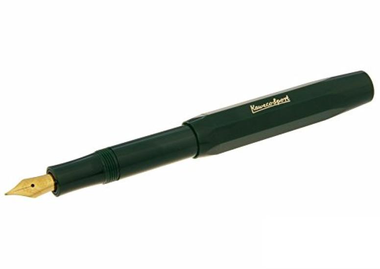 Kaweco EF Extra Fine Fountain Classic Sport Officially Imported Pen, Green, 10000487,