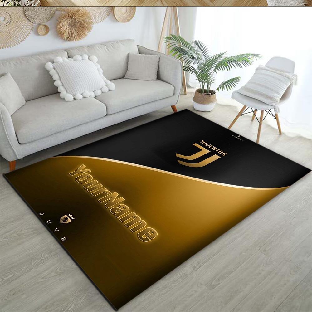 Juventus Customize Your Name Floor Rug Office Rug Suitable for Hallway Dining Room Foyer Entryway Anti-slip Rug Office home decor