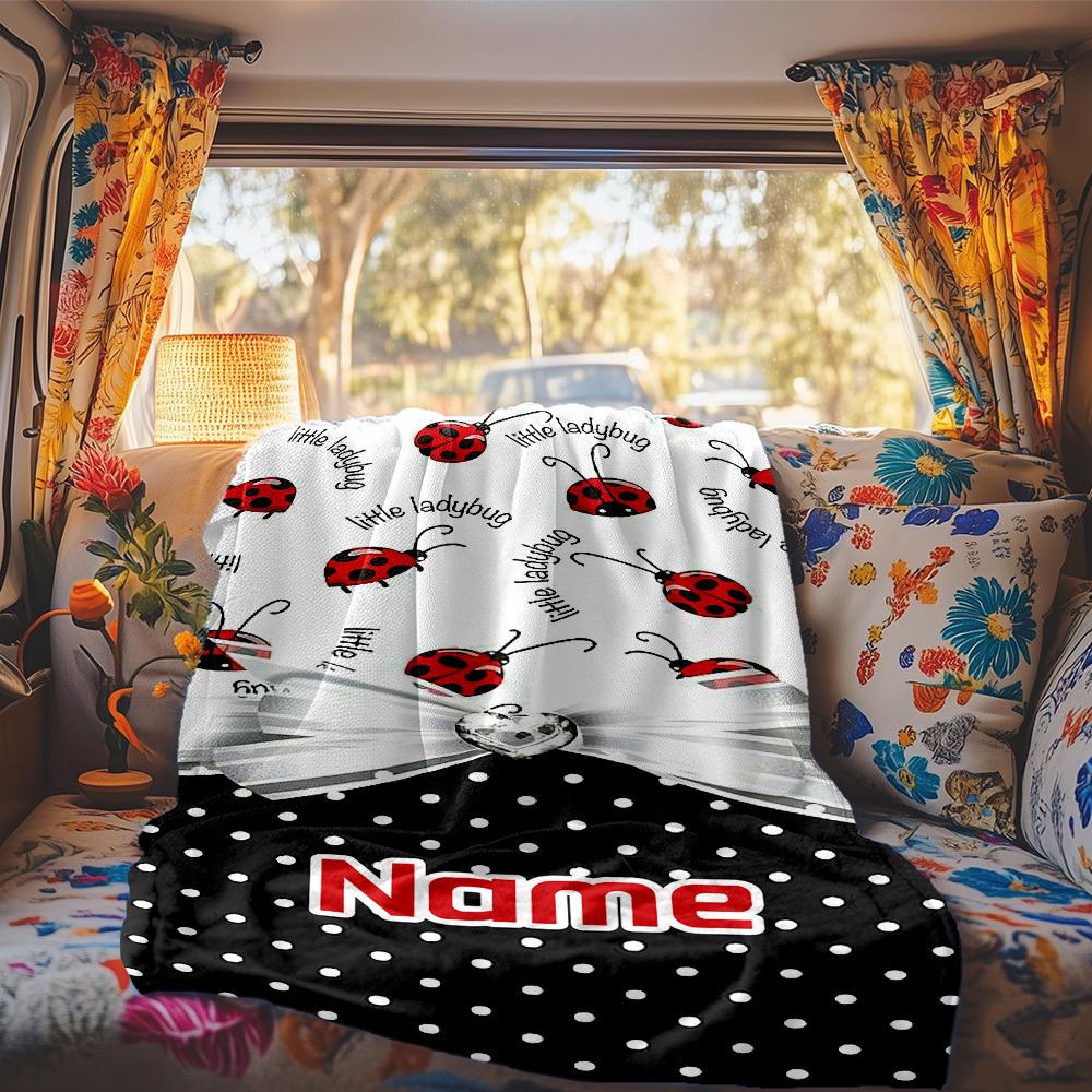 Ladybug Rv Blanket Soft Comfortable Lightweight Perfect For Travel Camping Picnics Sofas Rvs Beds Living Rooms Gifts For Friends Familyt48