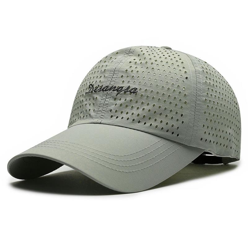 Летняя дышащая бейсболка, мужская солнцезащитная шляпа от солнца, быстросохнущая кепка с вышитыми буквами