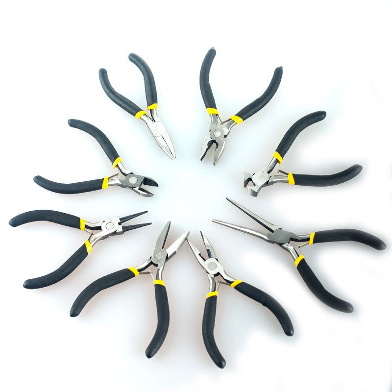 Набор мини-плоскогубцев WM 4,5 дюйма: Острый нос, Плоский нос, Сделай сам, Ювелирные изделия, 8 штук