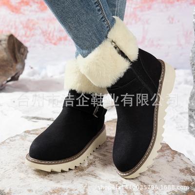 Высококачественная партия сборочной линии, нехолодные липкие ботинки, новые осенне-зимние ботинки-дутики средней длины на толстой подошве