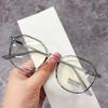 Polygonal Finished Myopia Glasses Anti-blue Light Fashion Eyeglasses Women Diopter 0 -1.0 To -6.0 Lentes Opticos Para Mujer