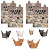 Бумажные кошки Набор для оригами Сделай сам Креативное Сложи свои бумажные фигурки кошек 3D Поделка с животными Занятие Подарок для любителя котят Украшения для стола