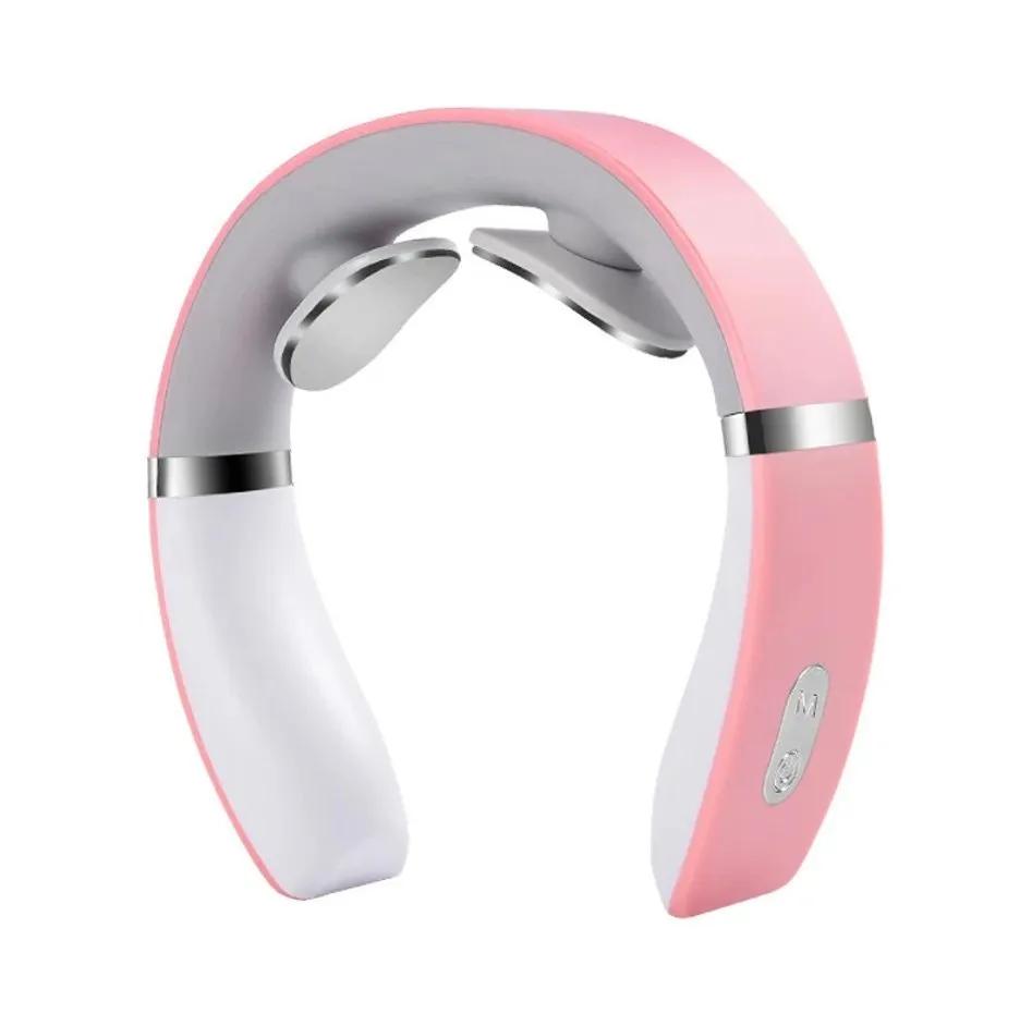 Mini Cervical Massager Portable Household Deep Massage Warm Pressing Electric Neck Shoulder Relaxer for Pain Relief